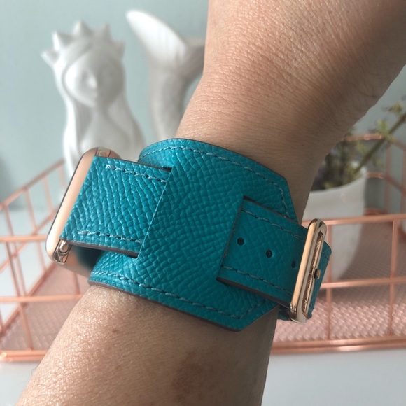 Other Rose Gold Apple Watch Cuff Band Strap Leather Poshmark
